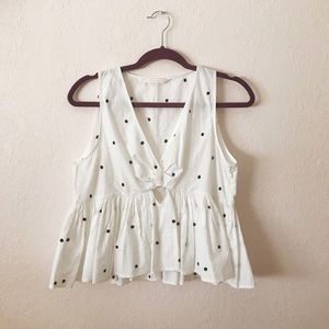 Polka dot Zara top